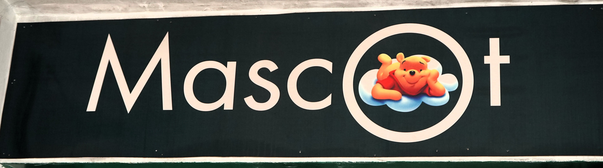 The Mascot board above the Sector 35 shop