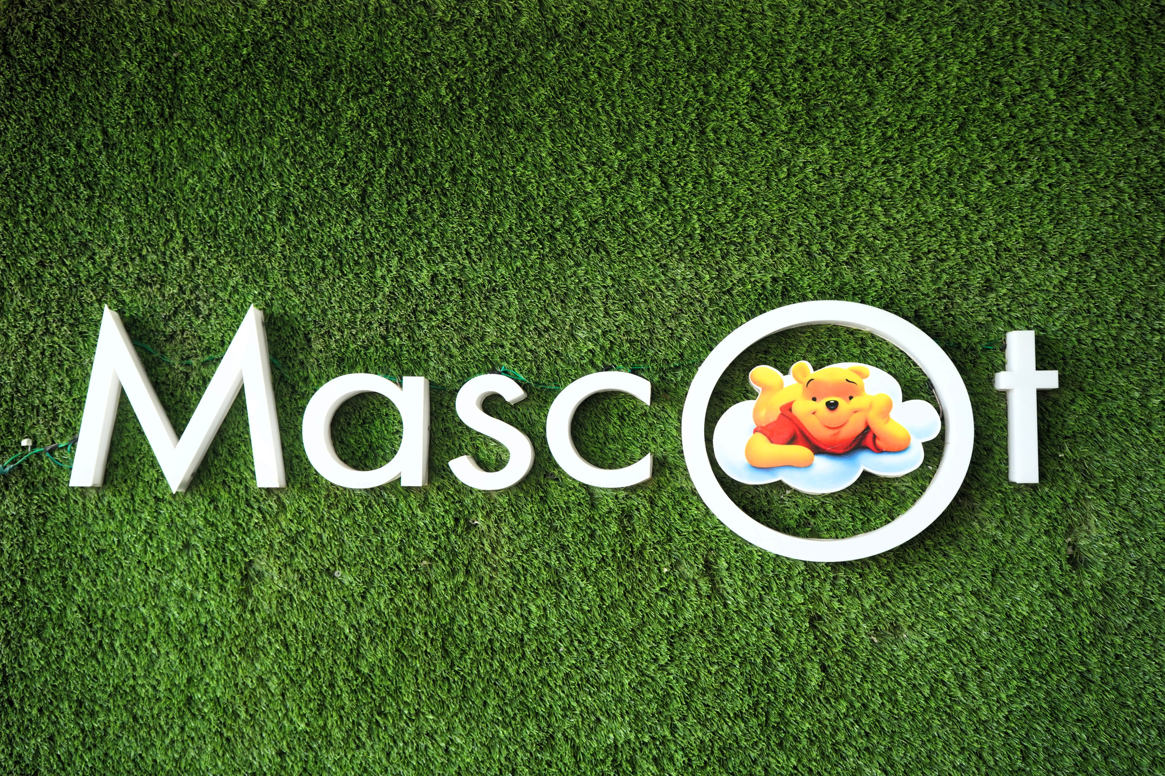 The Mascot mark on the turf wall at Kharar